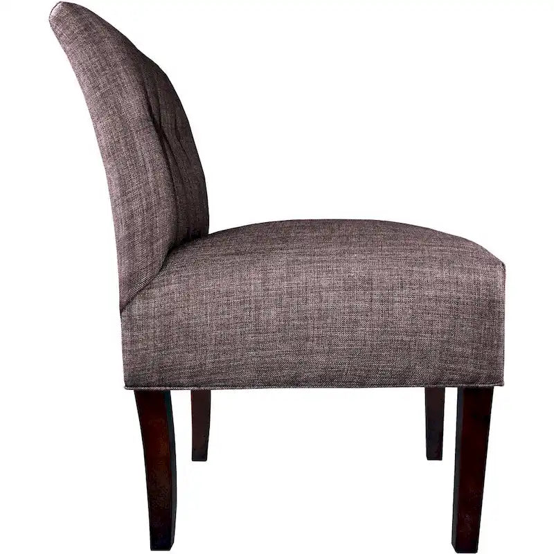 Ikat Button Tufted Accent Chair, Tan / Aqua / Grey / Dark Grey – Single Seat
