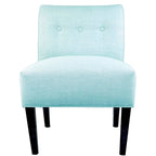 Ikat Button Tufted Accent Chair, Tan / Aqua / Grey / Dark Grey – Single Seat