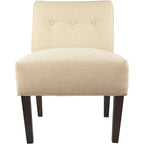 Ikat Button Tufted Accent Chair, Tan / Aqua / Grey / Dark Grey – Single Seat