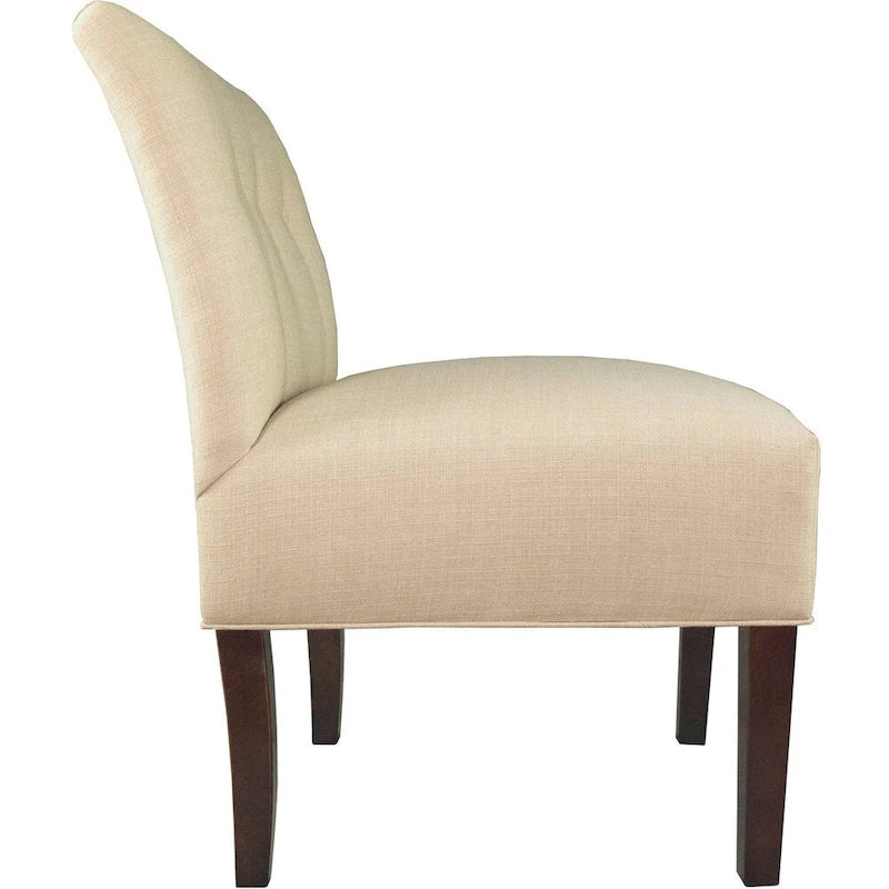 Ikat Button Tufted Accent Chair, Tan / Aqua / Grey / Dark Grey – Single Seat
