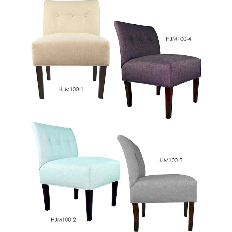 Ikat Button Tufted Accent Chair, Tan / Aqua / Grey / Dark Grey – Single Seat