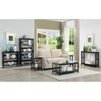 White / Black / Grey / Espresso / Cherry / Driftwood, 3-Tier Shelf Style, Single End Table