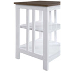 White / Black / Grey / Espresso / Cherry / Driftwood, 3-Tier Shelf Style, Single End Table