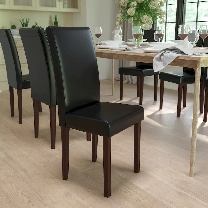 Black / Gray / Brown / Beige Parsons Dining Chair, Armless, Set of 2