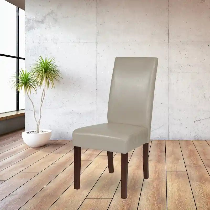 Black / Gray / Brown / Beige Parsons Dining Chair, Armless, Set of 2