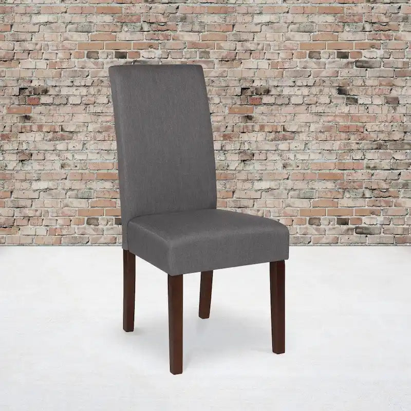 Black / Gray / Brown / Beige Parsons Dining Chair, Armless, Set of 2