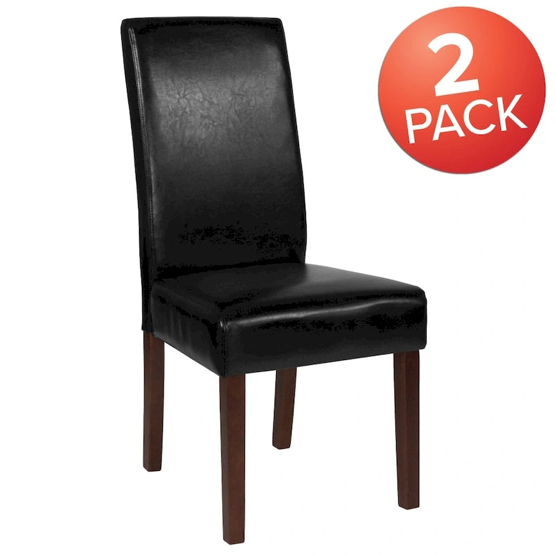 Black / Gray / Brown / Beige Parsons Dining Chair, Armless, Set of 2
