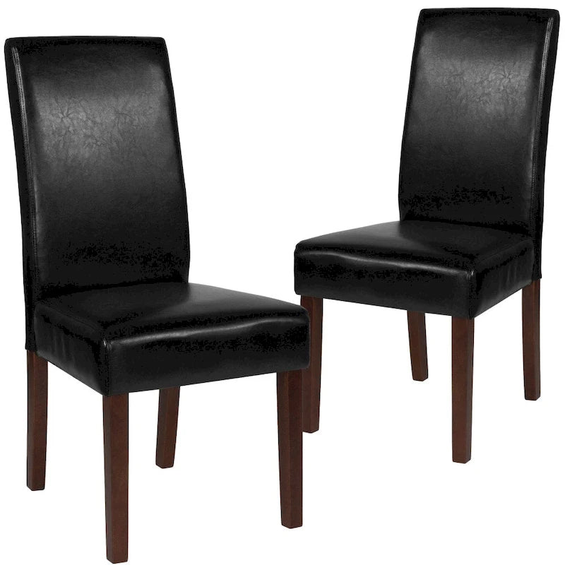 Black / Gray / Brown / Beige Parsons Dining Chair, Armless, Set of 2
