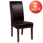 Black / Gray / Brown / Beige Parsons Dining Chair, Armless, Set of 2