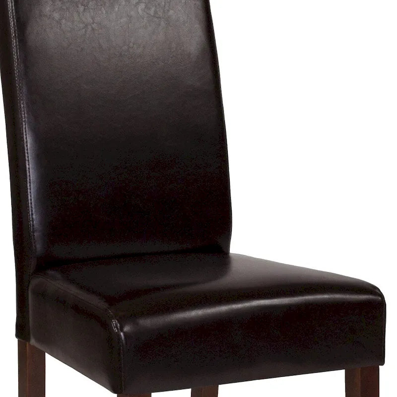 Black / Gray / Brown / Beige Parsons Dining Chair, Armless, Set of 2