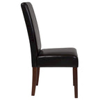 Black / Gray / Brown / Beige Parsons Dining Chair, Armless, Set of 2
