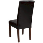 Black / Gray / Brown / Beige Parsons Dining Chair, Armless, Set of 2