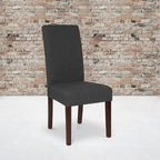 Black / Gray / Brown / Beige Parsons Dining Chair, Armless, Set of 2