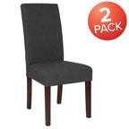 Black / Gray / Brown / Beige Parsons Dining Chair, Armless, Set of 2