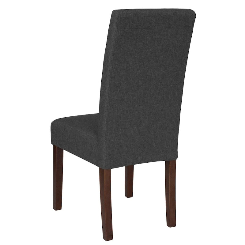 Black / Gray / Brown / Beige Parsons Dining Chair, Armless, Set of 2