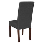 Black / Gray / Brown / Beige Parsons Dining Chair, Armless, Set of 2