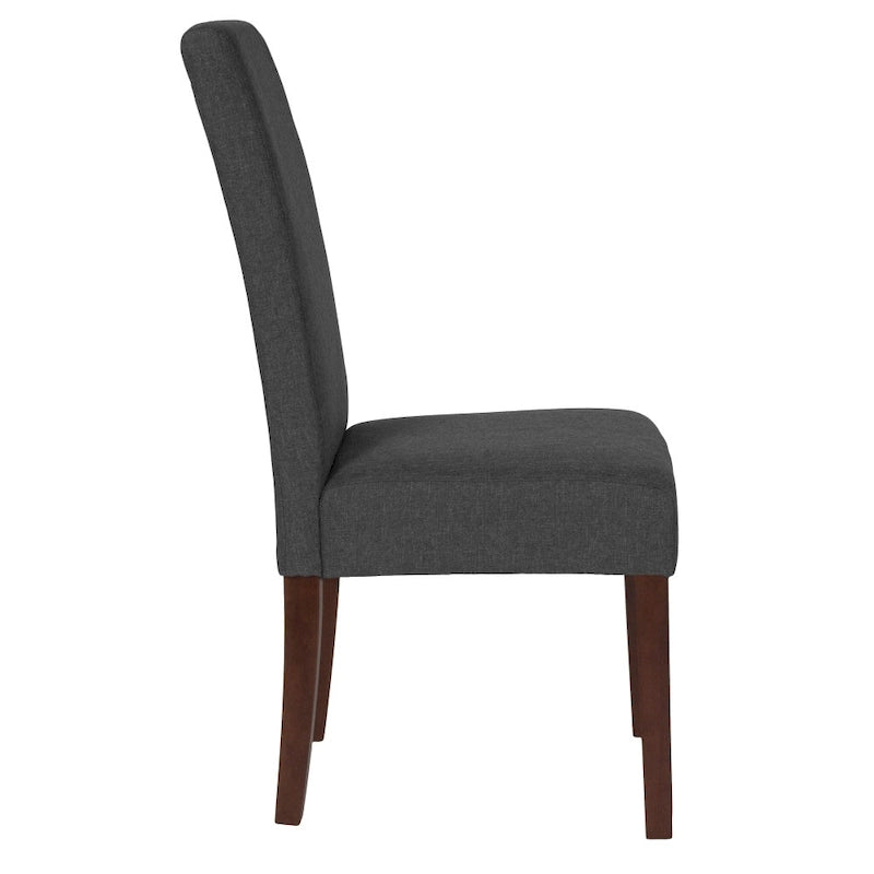 Black / Gray / Brown / Beige Parsons Dining Chair, Armless, Set of 2