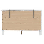 Cherry / White / Silver / Black 6-Drawer Assembled Dresser, 1-Person