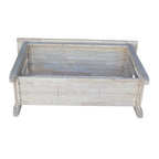 Unfinished Wood Console Table, Single Shelf, 1-2 Person