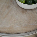 Antique White & Weathered Bark Counter-Height Gathering Table, Seats 4–6