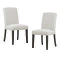 High-Back Upholstered Dining Chair, Set of 2 – Light Grey / Charcoal / Oyster Grey / Navy