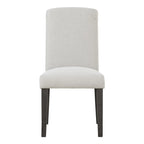 High-Back Upholstered Dining Chair, Set of 2 – Light Grey / Charcoal / Oyster Grey / Navy