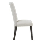 High-Back Upholstered Dining Chair, Set of 2 – Light Grey / Charcoal / Oyster Grey / Navy