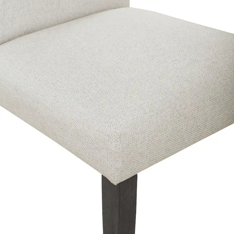 High-Back Upholstered Dining Chair, Set of 2 – Light Grey / Charcoal / Oyster Grey / Navy