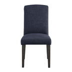 High-Back Upholstered Dining Chair, Set of 2 – Light Grey / Charcoal / Oyster Grey / Navy