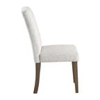 High-Back Upholstered Dining Chair, Set of 2 – Light Grey / Charcoal / Oyster Grey / Navy