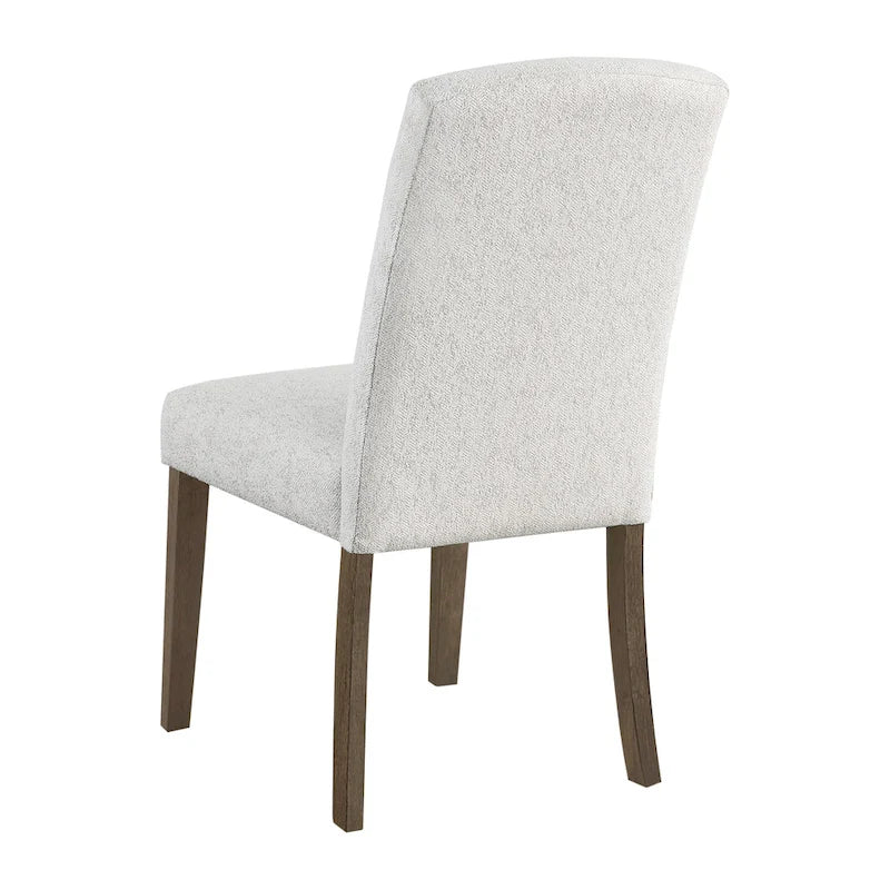 High-Back Upholstered Dining Chair, Set of 2 – Light Grey / Charcoal / Oyster Grey / Navy
