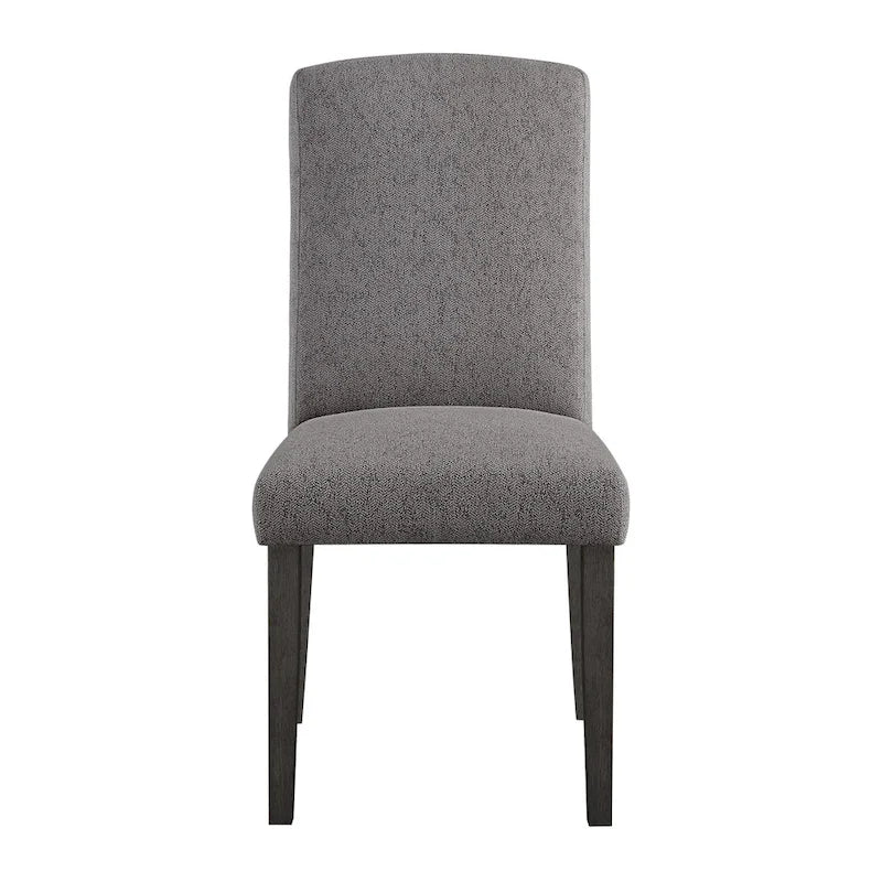 High-Back Upholstered Dining Chair, Set of 2 – Light Grey / Charcoal / Oyster Grey / Navy