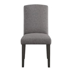 High-Back Upholstered Dining Chair, Set of 2 – Light Grey / Charcoal / Oyster Grey / Navy