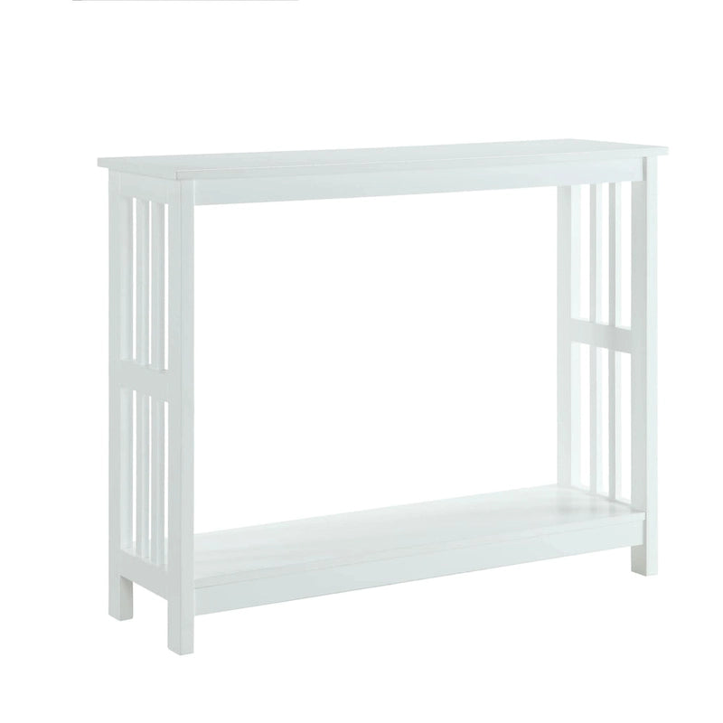 White / Black / Espresso / Grey Console Table with Bottom Shelf