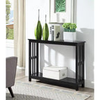 White / Black / Espresso / Grey Console Table with Bottom Shelf