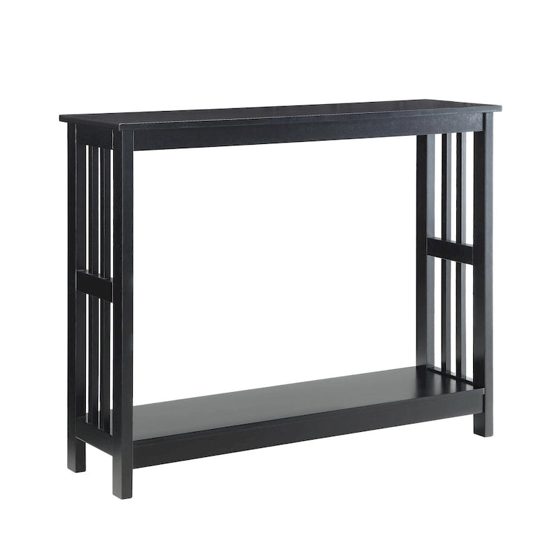 White / Black / Espresso / Grey Console Table with Bottom Shelf