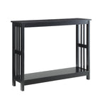 White / Black / Espresso / Grey Console Table with Bottom Shelf