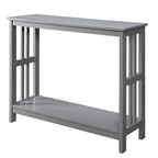 White / Black / Espresso / Grey Console Table with Bottom Shelf