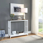 White / Black / Espresso / Grey Console Table with Bottom Shelf
