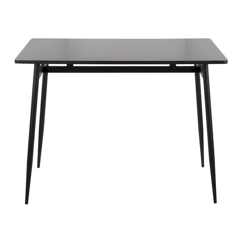 Counter Height Dining Table, Wood Top & Metal Legs, Seats 4 | Black/White, Chrome/Gold/Black