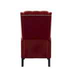 Charcoal Grey / Ruby Red / Navy Blue / Emerald Green Velvet Wingback Push Back Recliner Chair for 1