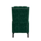 Charcoal Grey / Ruby Red / Navy Blue / Emerald Green Velvet Wingback Push Back Recliner Chair for 1