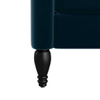 Charcoal Grey / Ruby Red / Navy Blue / Emerald Green Velvet Wingback Push Back Recliner Chair for 1