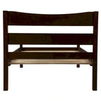 Solid Wood Platform Bed Frame with Headboard – White / Walnut / Espresso, For 1