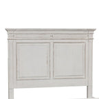 Antique White Queen Panel Headboard, Traditional Style, Single