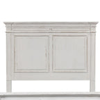 Antique White Queen Panel Headboard, Traditional Style, Single