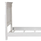 Antique White Queen Panel Headboard, Traditional Style, Single