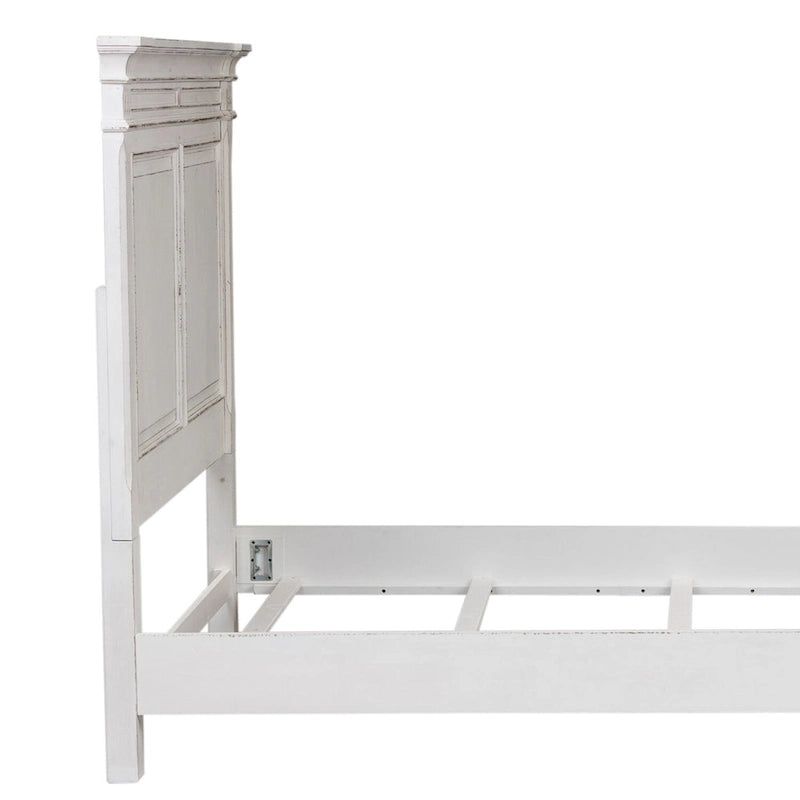 Antique White Queen Panel Headboard, Traditional Style, Single