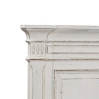 Antique White Queen Panel Headboard, Traditional Style, Single