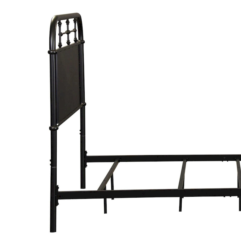 Distressed Full-Size Metal Headboard – Vintage Style, Fits 1–2
